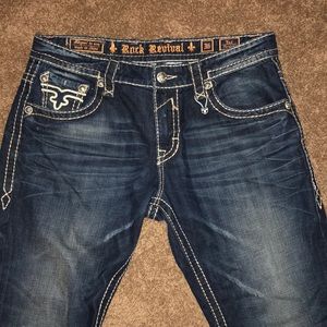 Men’s buckle jeans Rock Revival size 36 straight